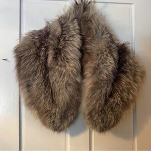 Grey Genuine Fox Fur Vintage 1950’s Stole/Shawl Wrap